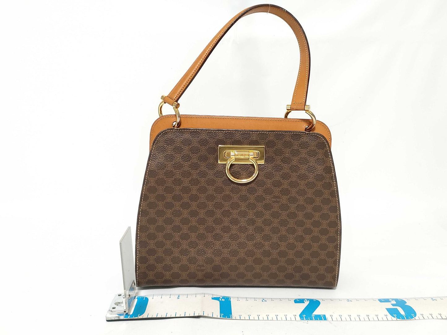 CELINE Macadam Triomphe Gancini Handbag