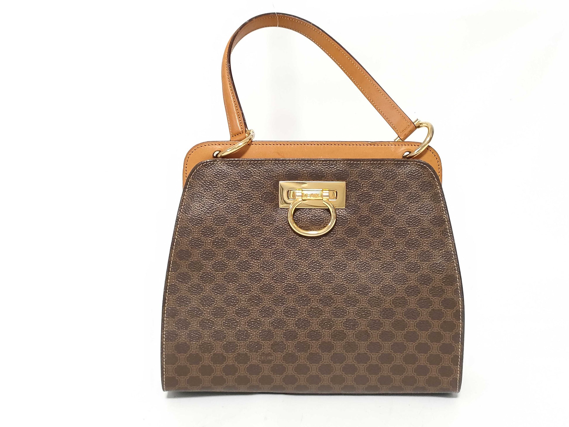 CELINE Macadam Triomphe Gancini Handbag