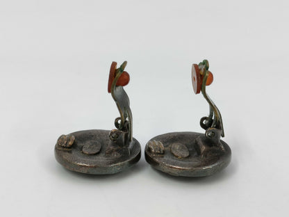 CHANEL Coco Mark Earrings Silver Earrings