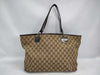 GUCCI GG Canvas 120838 Leather Tote Bag
