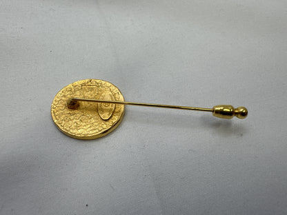 CHANEL Lion Motif Pin 1167 Brooch