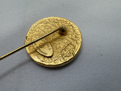 CHANEL Lion Motif Pin 1167 Brooch