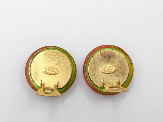 CHANEL 97A Earrings Gold Earrings