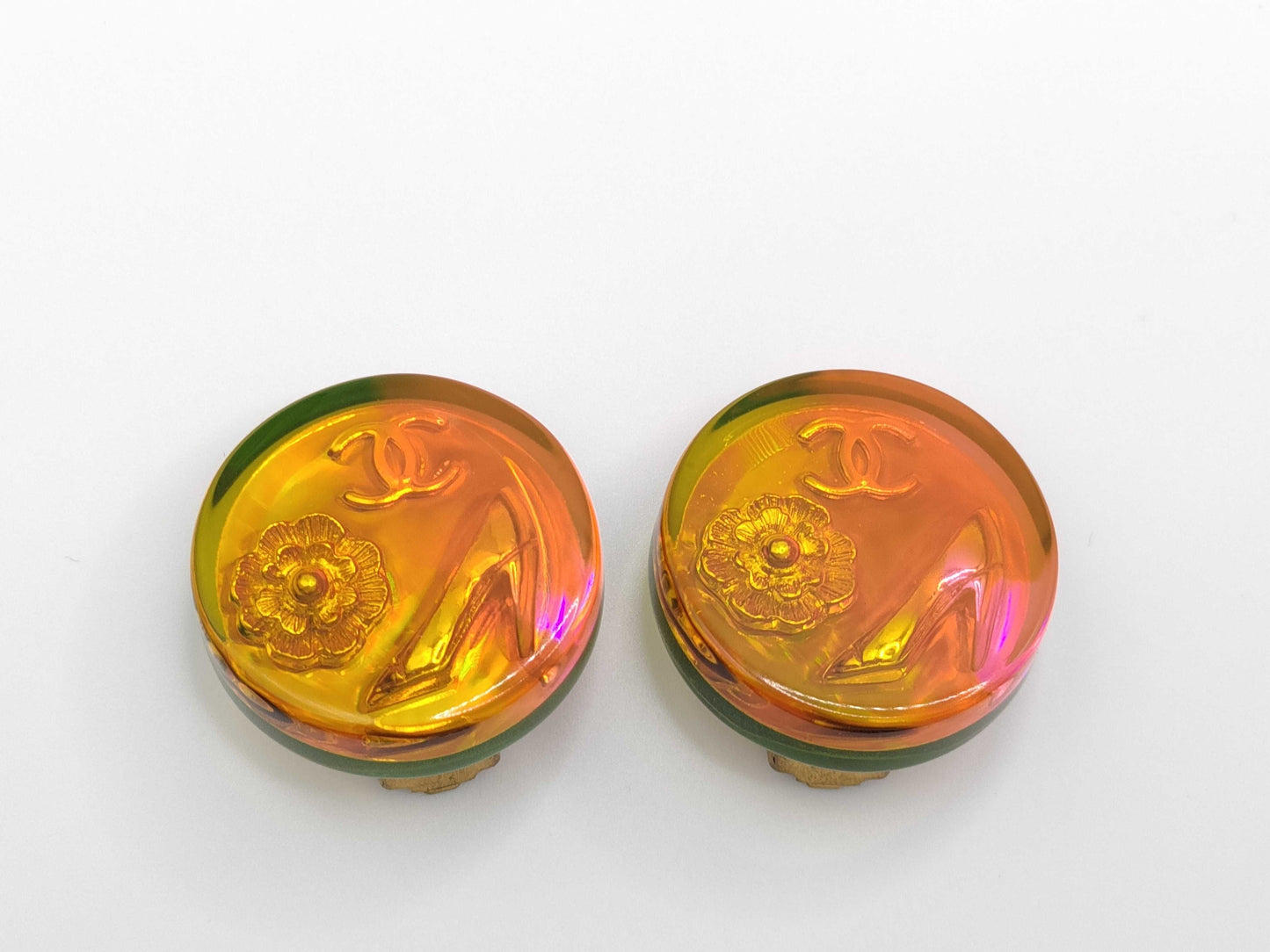 CHANEL 97A Earrings Gold Earrings