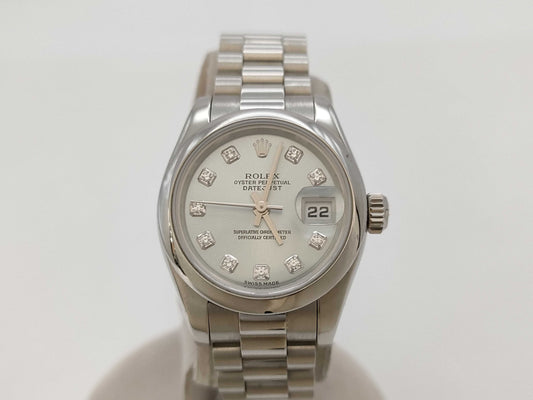 ROLEX Datejust 179166G P909505 Ice Blue Women's Watch