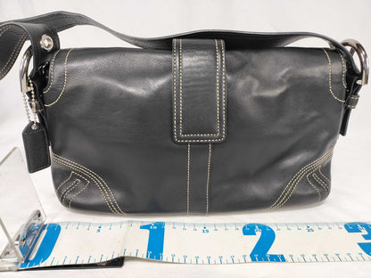 COACH / One-Shoulder Bag / 9434 / Soho / Double Pocket / Leather / Black Shoulder Bag