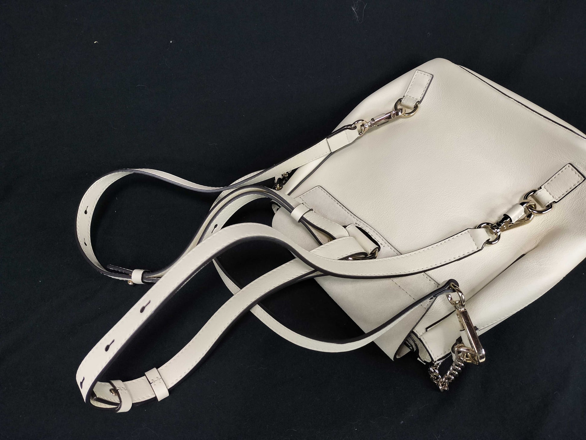 Chloe Backpack/Fay/Leather/Off-White Backpack