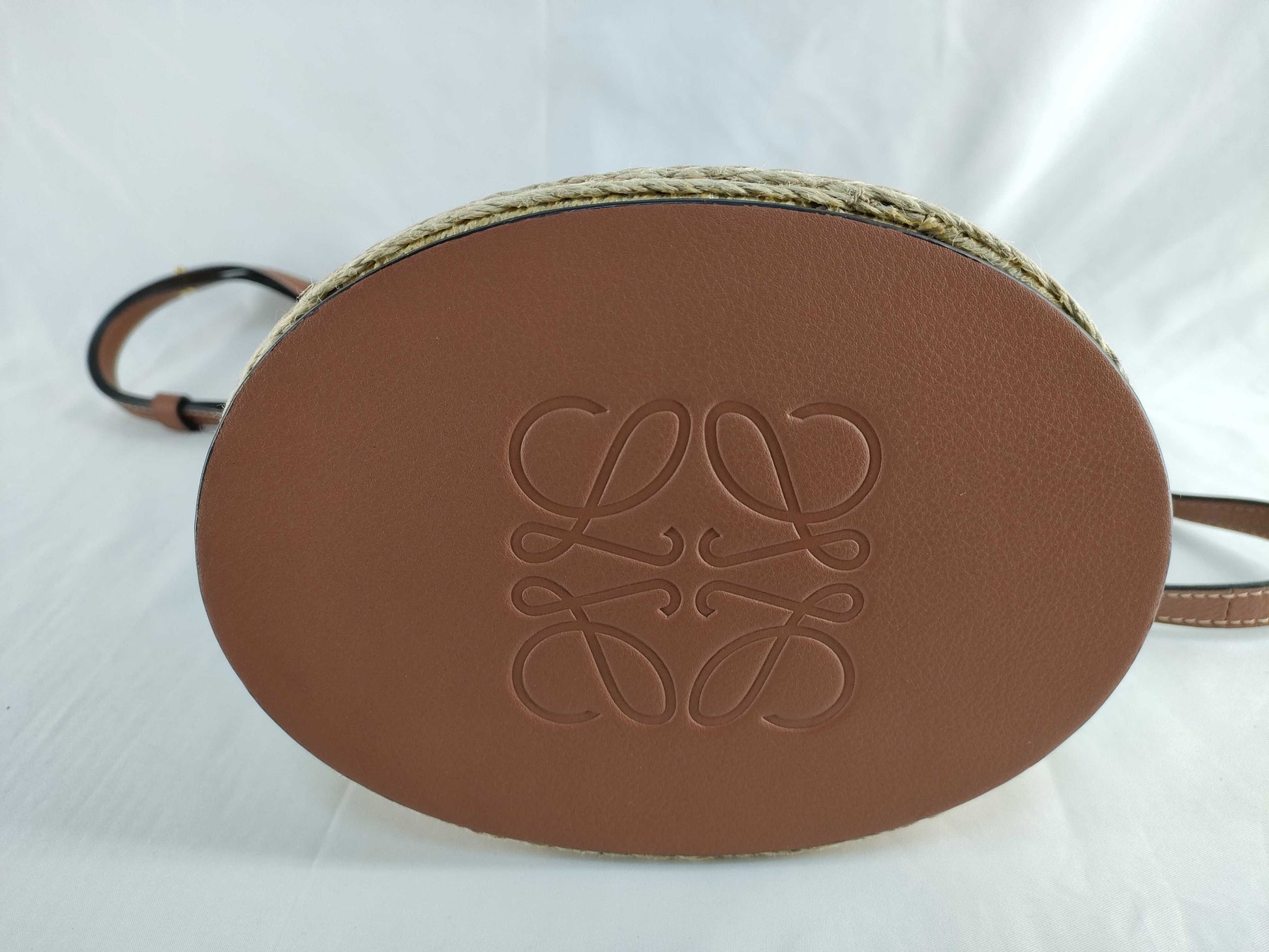 LOEWE Gate Bucket Leather/Brown and Light Blue Shoulder Bag