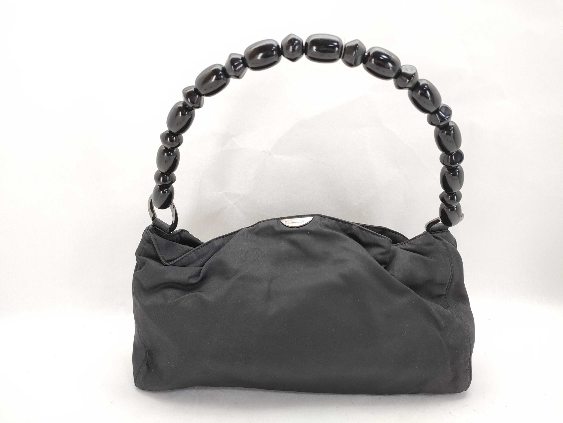 Dior Christian Dior Maris Pearl Handbag Nylon/Black Handbag