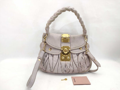 Miu Miu Miu Miu One-Shoulder Bag Leather/Pink Handbag