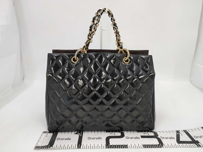 CHANEL CHANEL Chain Shoulder Bag Enamel/Black/GD