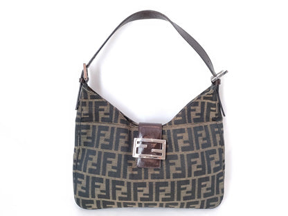 FENDI Zucca Mamma Bucket Shoulder Bag