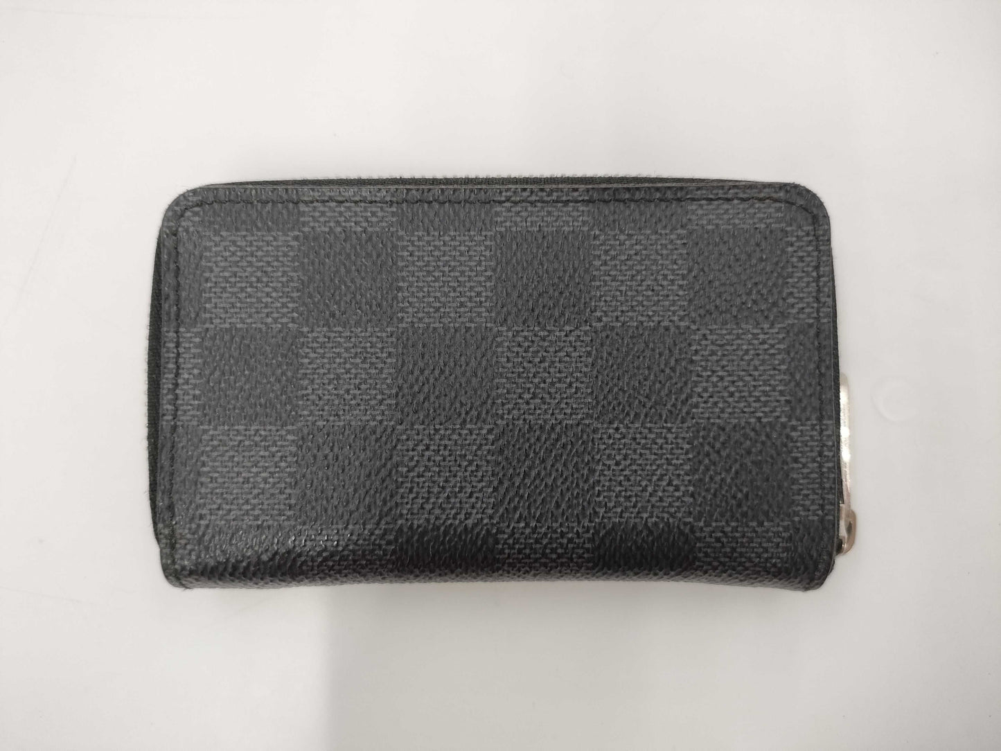 LOUIS VUITTON Zippy Coin Purse Damier Graphite Coin Case