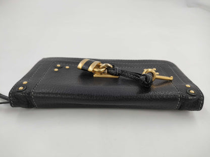 Chloe Paddington Long Wallet Black Wallet