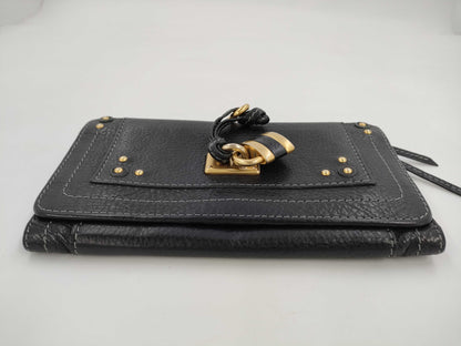 Chloe Paddington Long Wallet Black Wallet