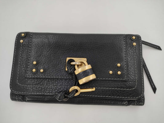 Chloe Paddington Long Wallet Black Wallet