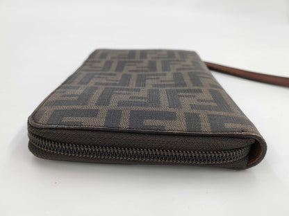FENDI Organizer Zucca Round Zip Long Wallet