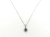Sapphire D0.09ct PT900/850 2.9g Necklace 