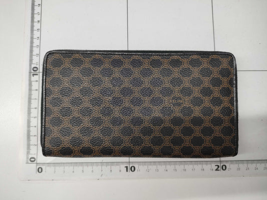 CELINE Macadam Round Zip Long Wallet