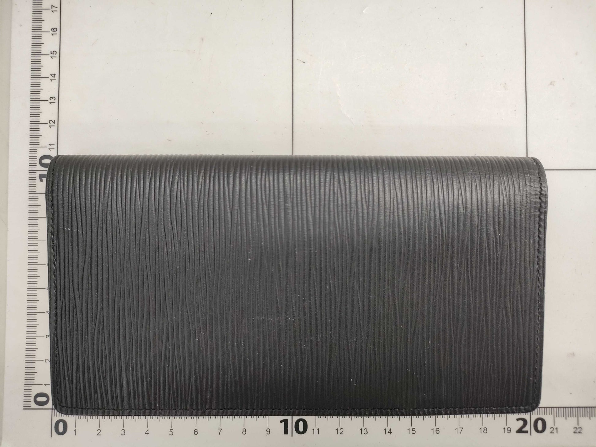 LOUIS VUITTON Brazza Epi Black Wallet