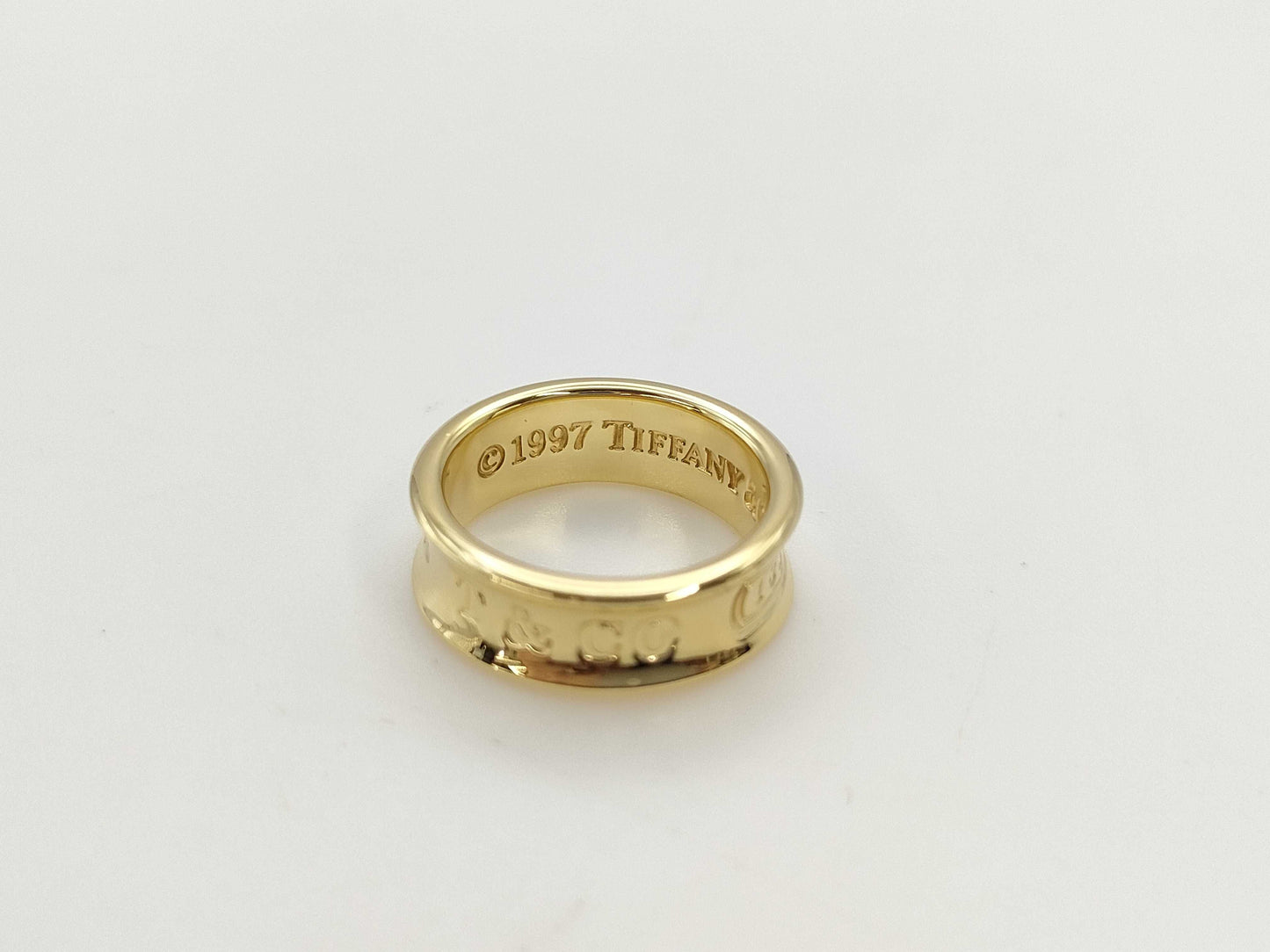 Tiffany & Co. Narrow 1837 Yellow Gold 750 6.0g Ring 