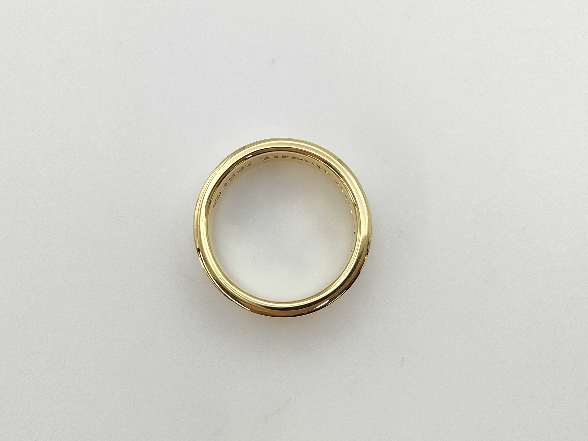 Tiffany & Co. Narrow 1837 Yellow Gold 750 6.0g Ring 