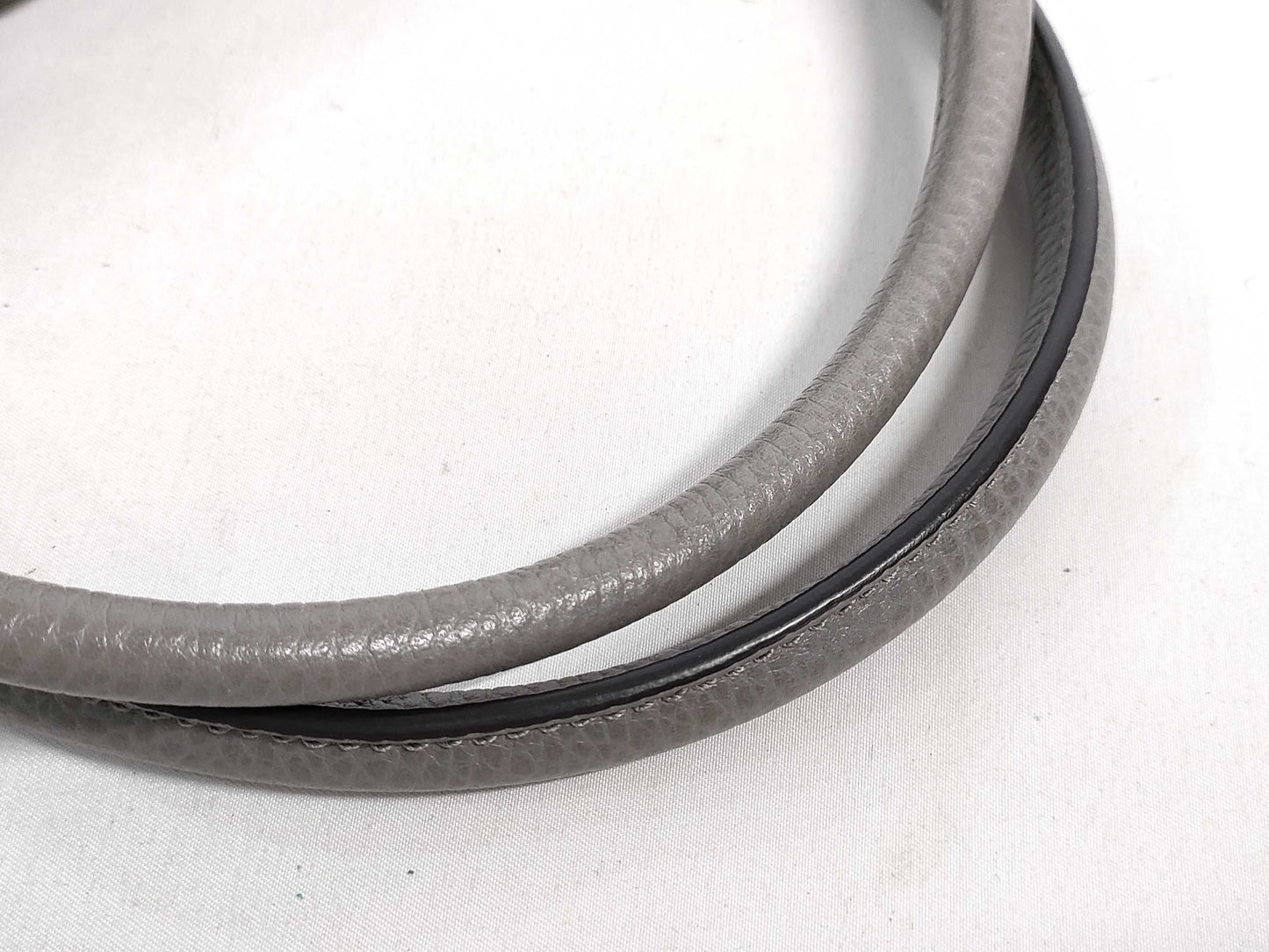 GUCCI Old Gucci All Leather Gray Tote Bag with Studs