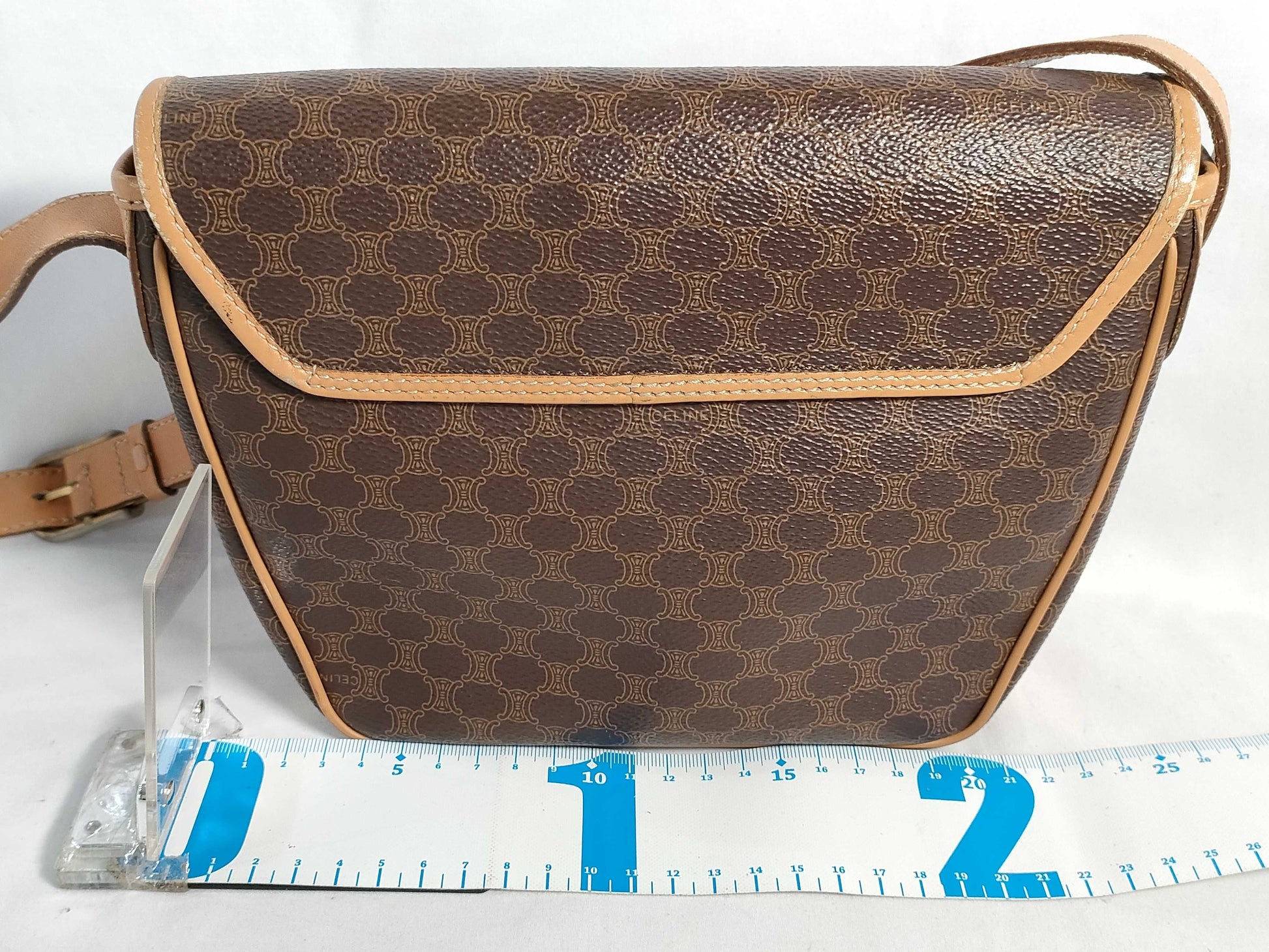 CELINE Macadam PVC Triomphe Shoulder Bag