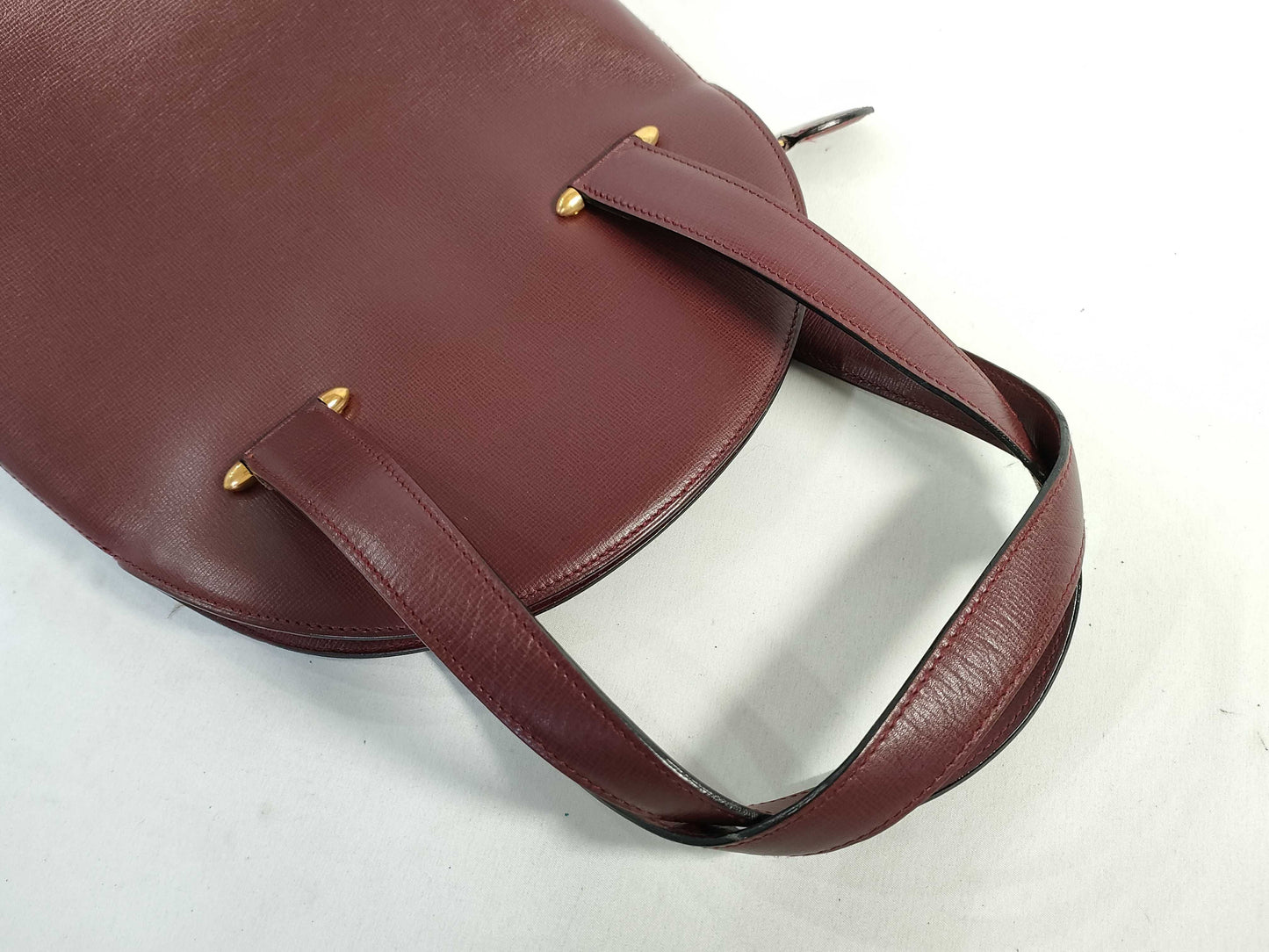 Cartier Must Cartier Must Line Leather Handbag Bordeaux Handbag