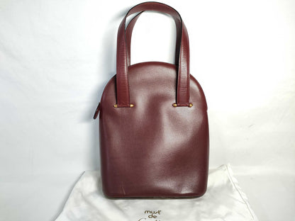 Cartier Must Cartier Must Line Leather Handbag Bordeaux Handbag