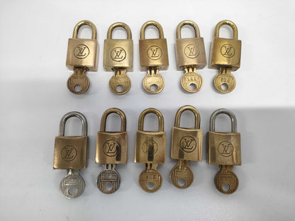 LOUIS VUITTON Key Padlock Set of 10 Other Accessories