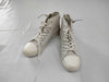 LOUIS VUITTON Monogram Leather High-Top Sneakers White Size 35.5