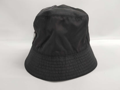 PRADA Prada 23 Re-Nylon Triangle Plate Bucket Hat, Size M Other Apparel