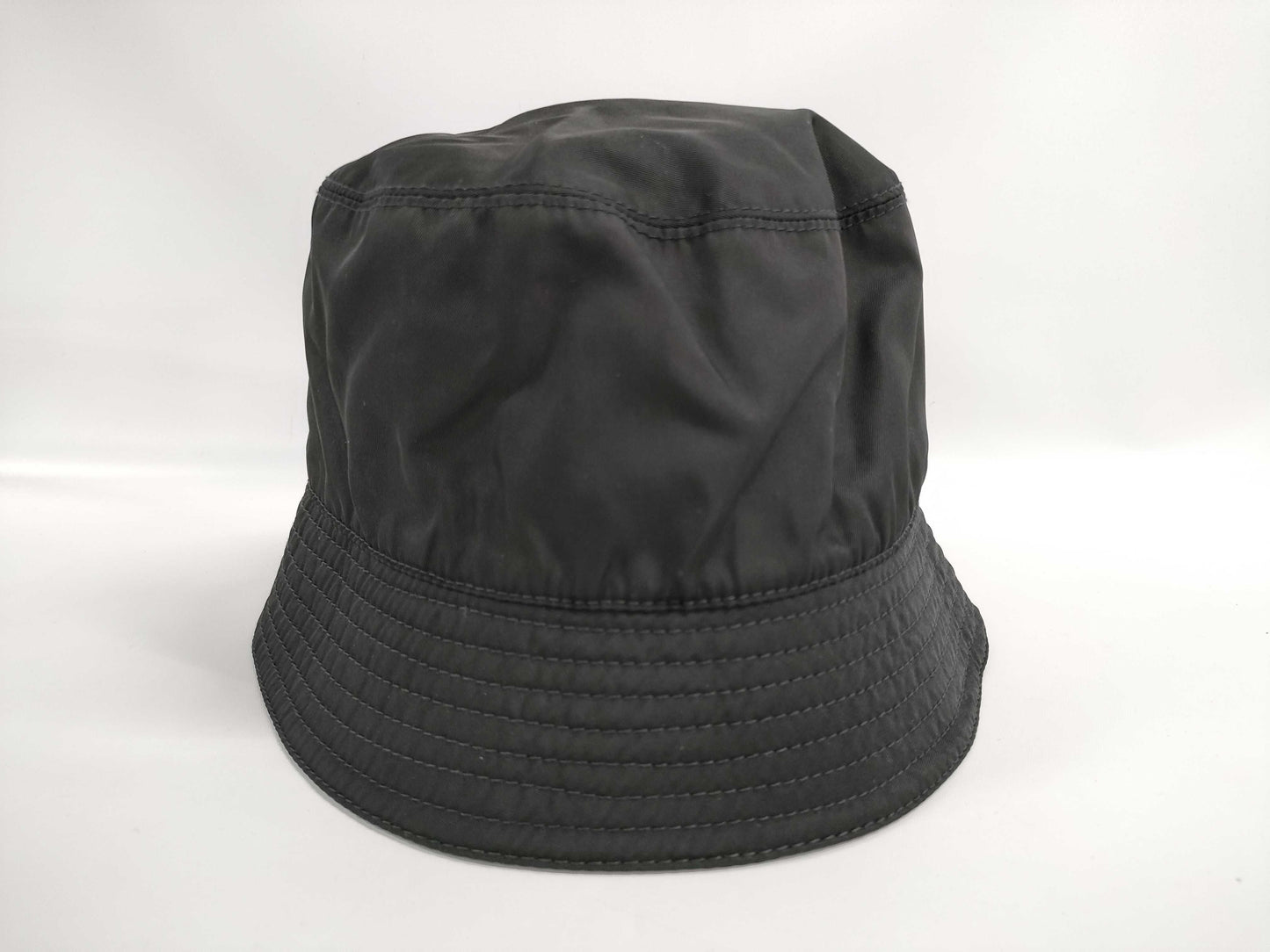PRADA Prada 23 Re-Nylon Triangle Plate Bucket Hat, Size M Other Apparel