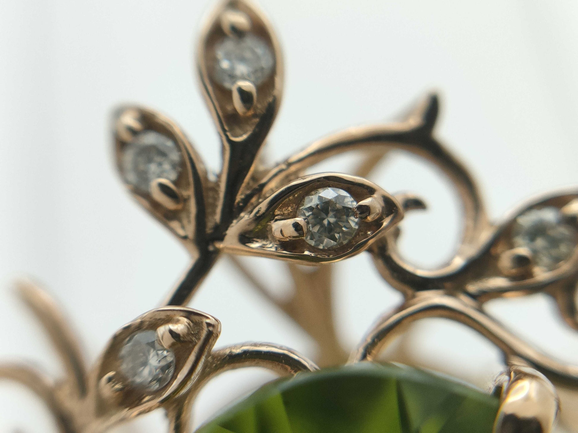 PE 3.15ct D 0.06ct K18 4.1g Ring 