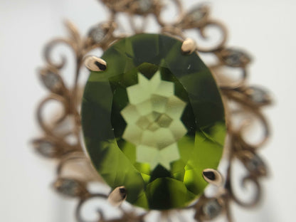 PE 3.15ct D 0.06ct K18 4.1g Ring 