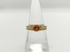 Colored Stone 0.90ct D0.07ct K18 3.6g Ring 