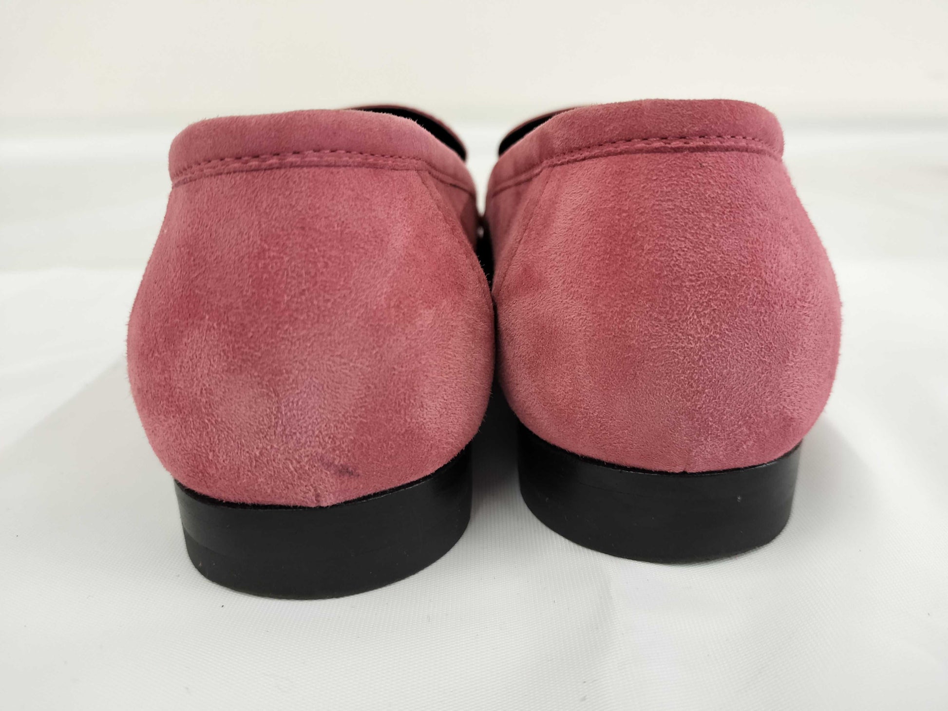 HERMES Paris Moccasin Suede Loafers Size 36.5