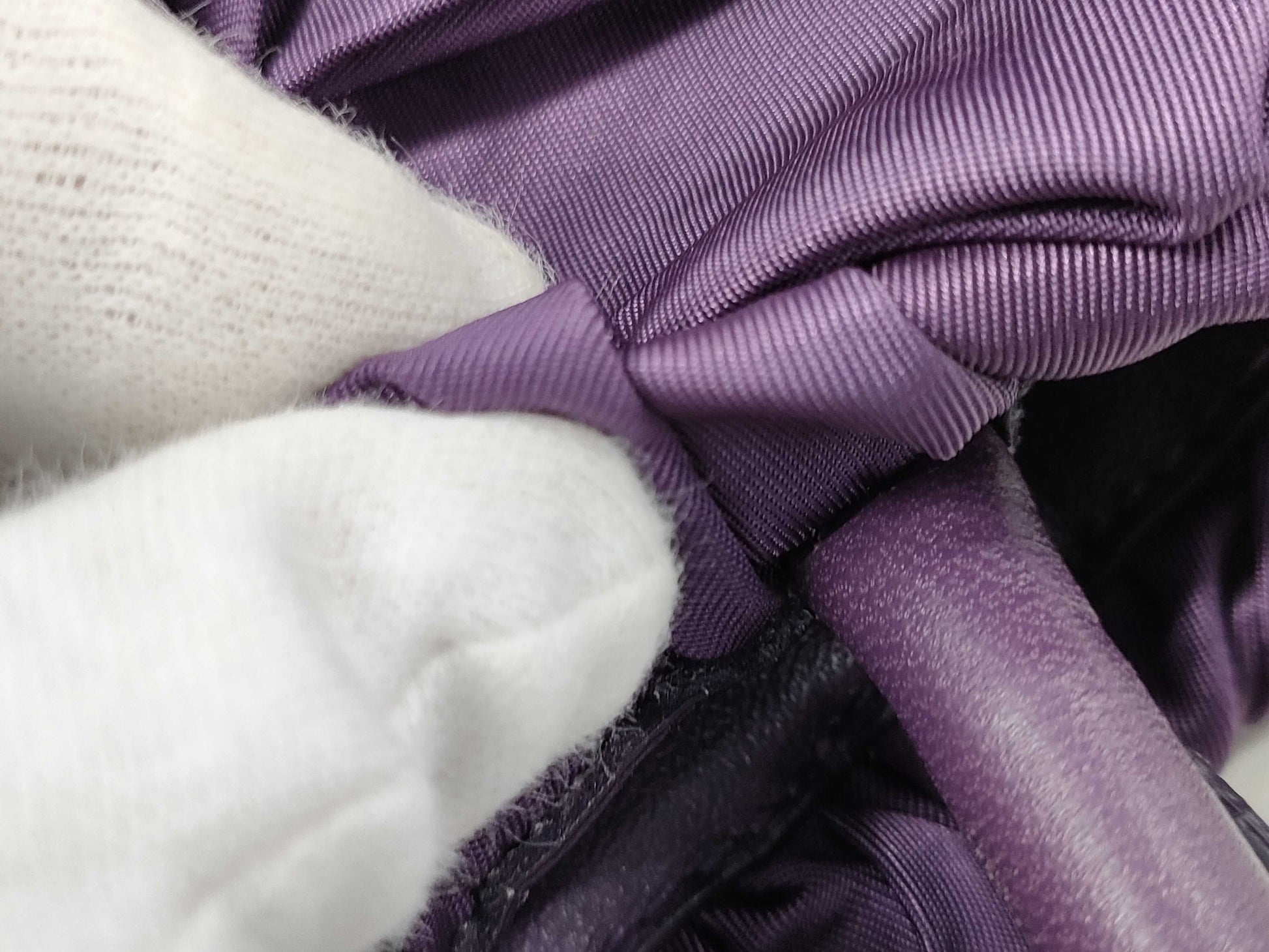 PRADA Tessuto Nylon Handbag Tote Bag Women's Purple Bag