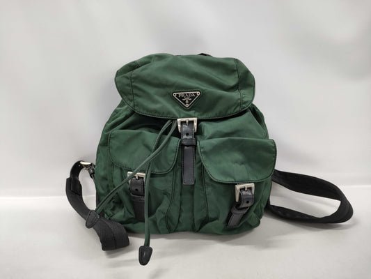 PRADA PRADA Prada Backpack Nylon Green Backpack
