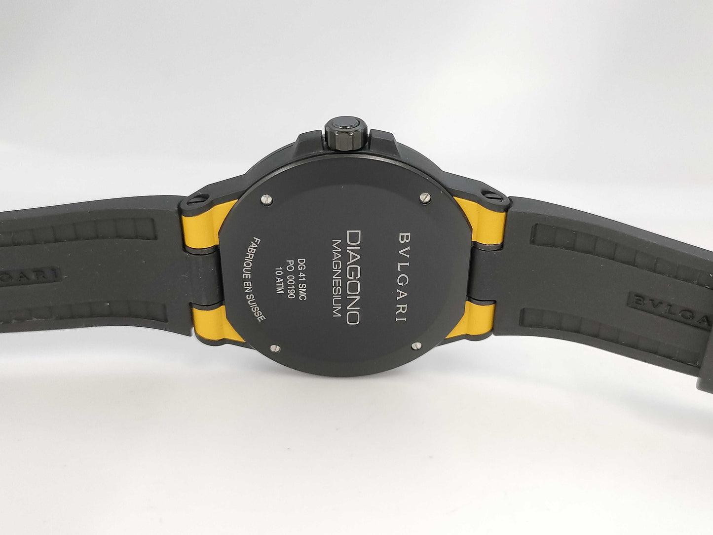 BVLGARI Diagono Magnesium DG41SMC PO00190 Automatic Yellow Dial Men's Watch