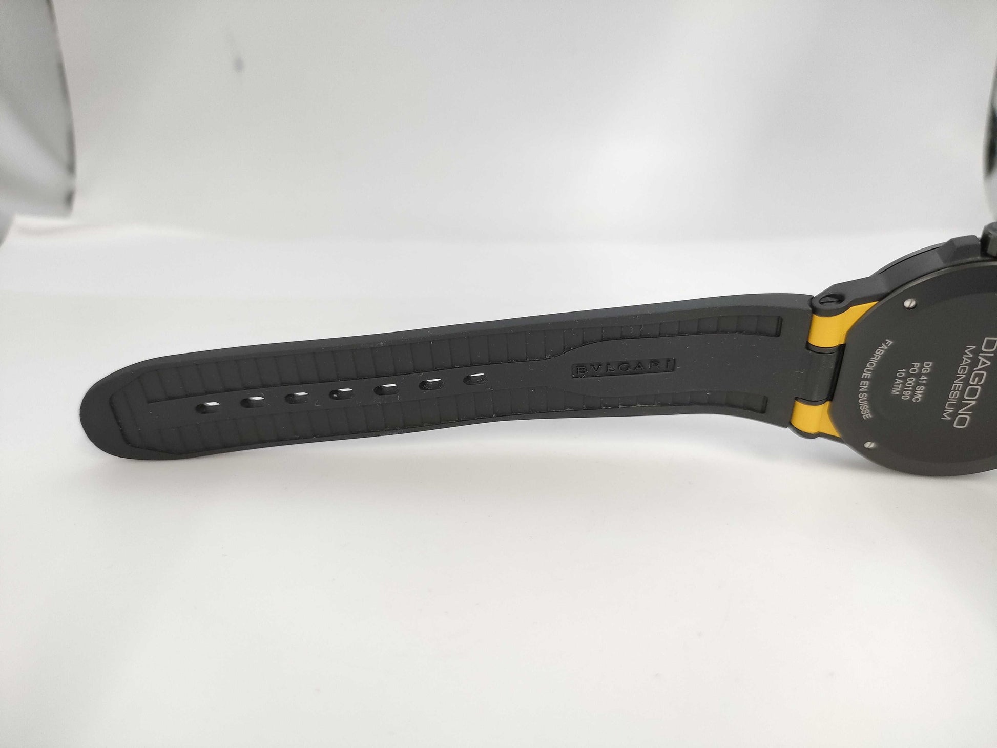 BVLGARI Diagono Magnesium DG41SMC PO00190 Automatic Yellow Dial Men's Watch