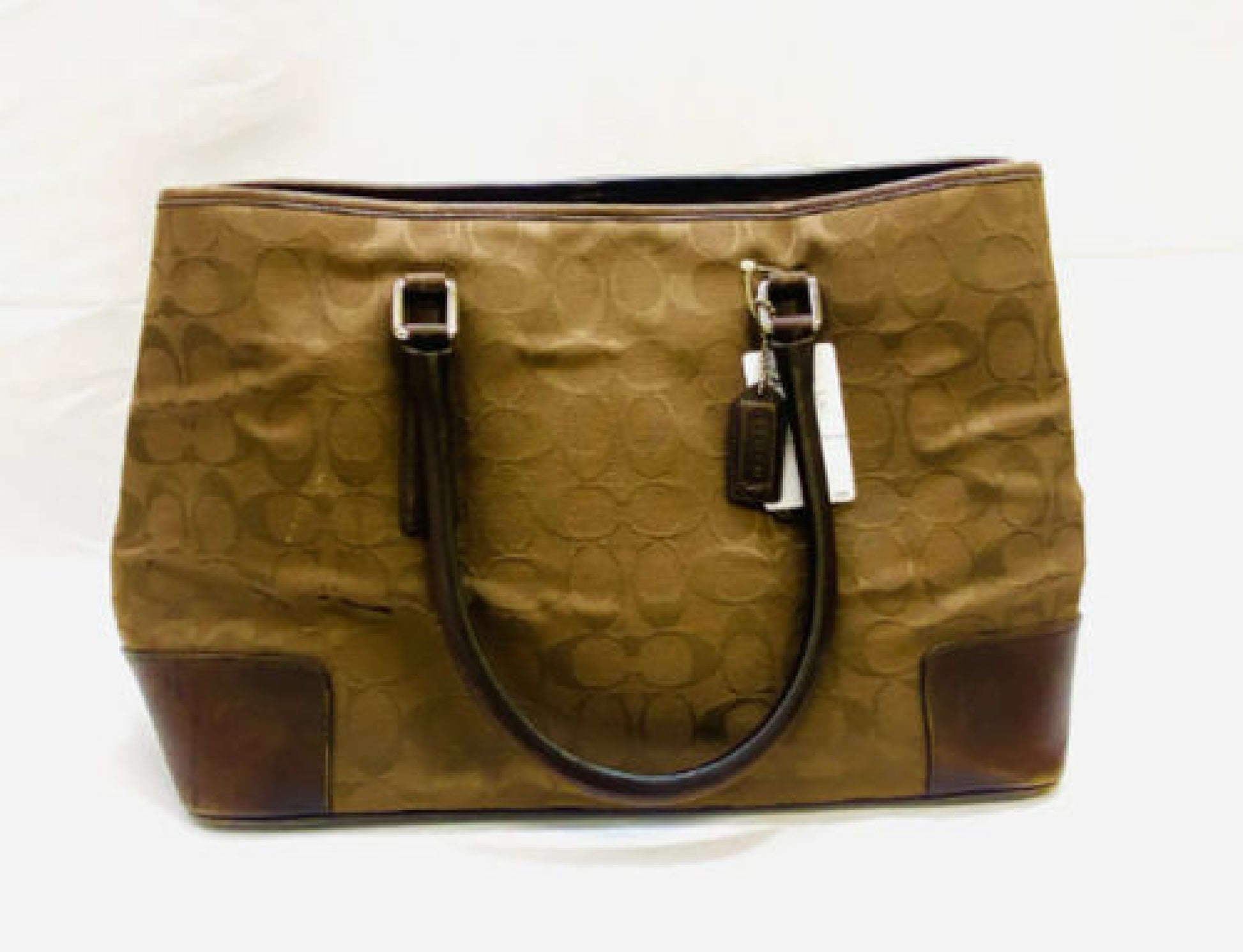 COACH Signature Brown Tote Bag Handbag