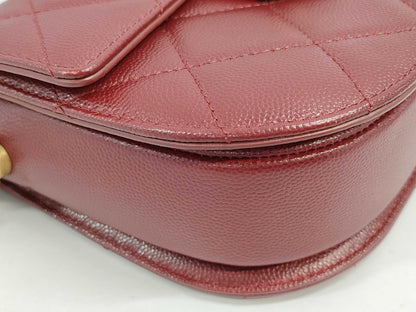 CHANEL Matelasse Caviar Leather AS2484 Chain Shoulder Bag with IC Chip