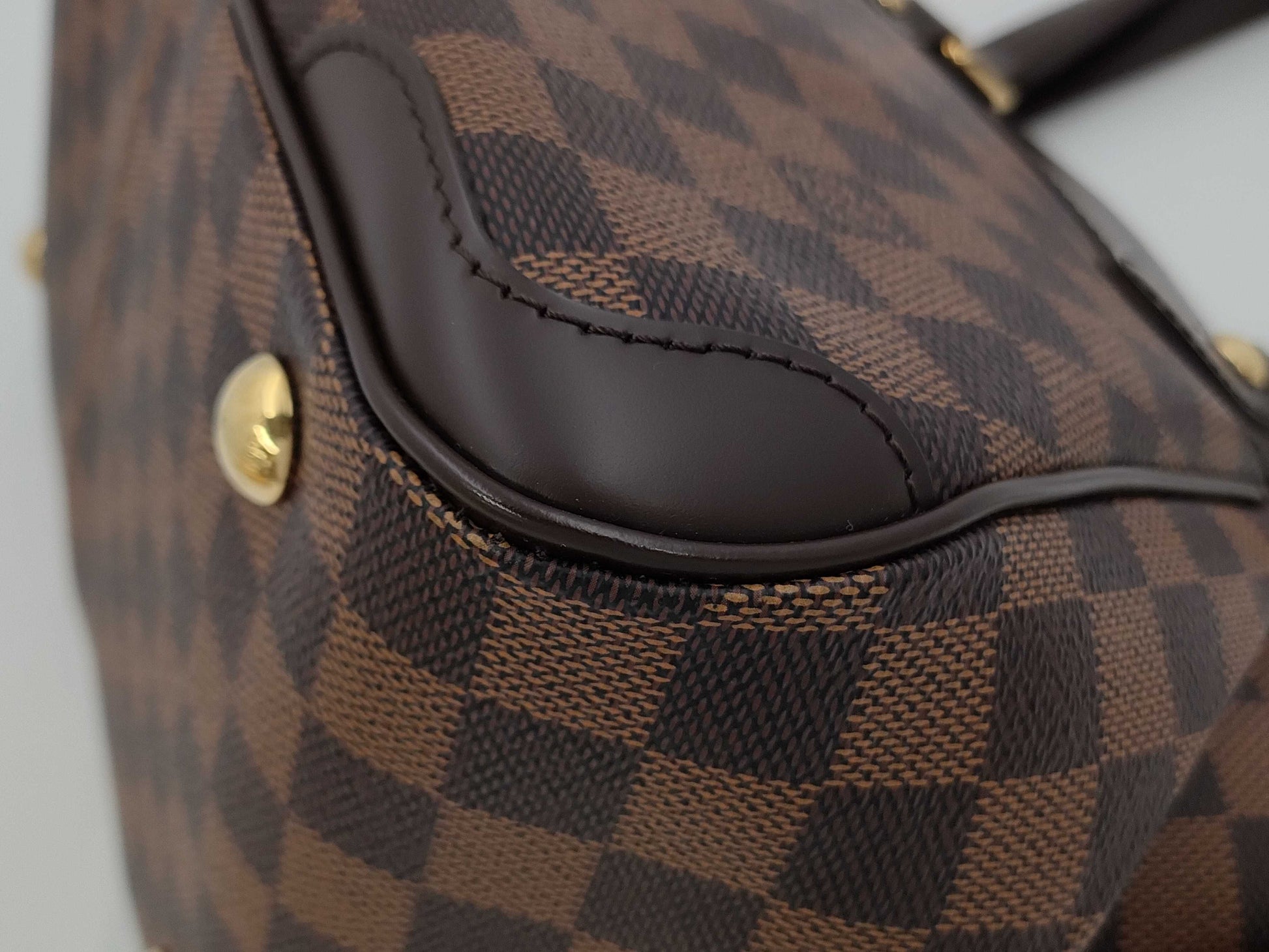 LOUIS VUITTON Damier Verona PM N41117 DU1161 Brown Tote Bag