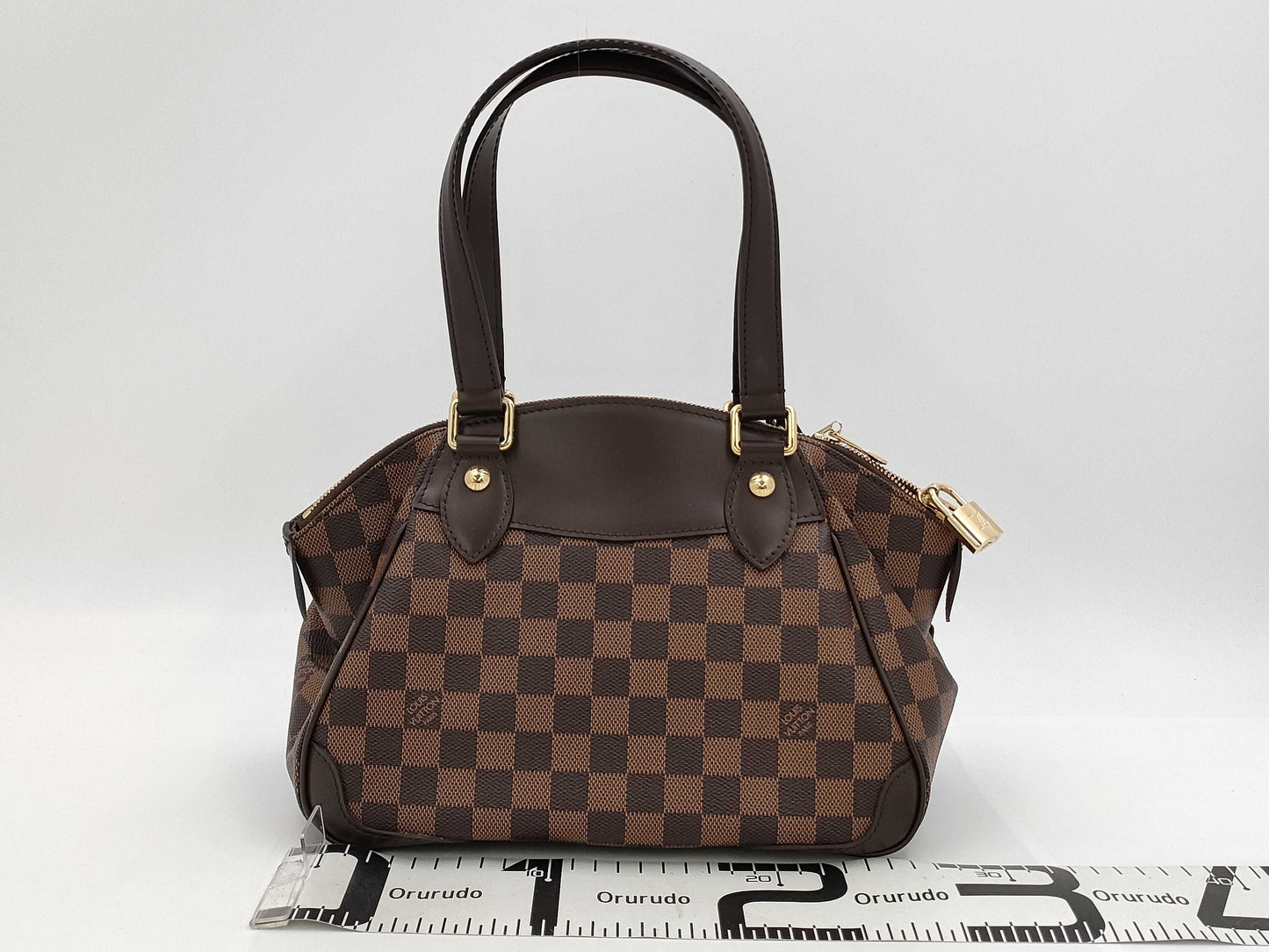 LOUIS VUITTON Damier Verona PM N41117 DU1161 Brown Tote Bag