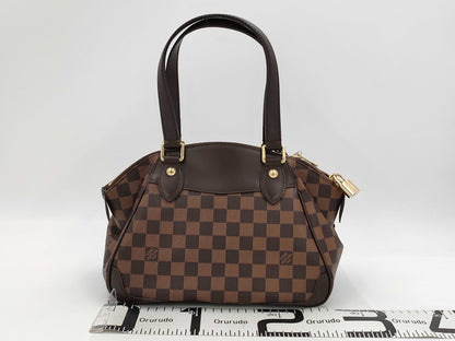 LOUIS VUITTON Damier Verona PM N41117 DU1161 Brown Tote Bag