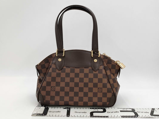 LOUIS VUITTON Damier Verona PM N41117 DU1161 Brown Tote Bag