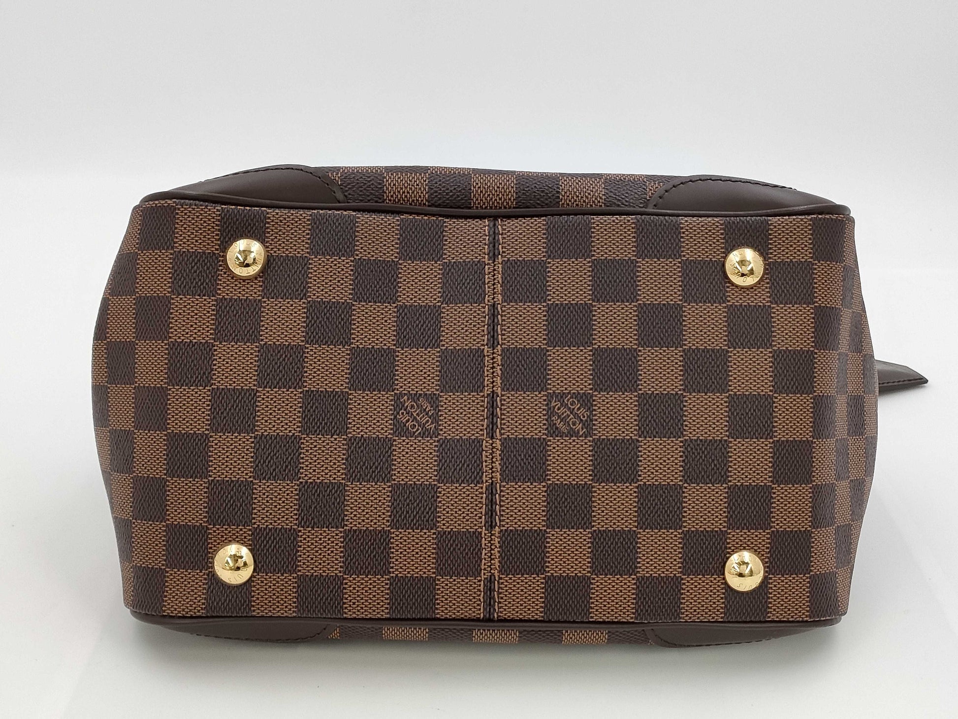 LOUIS VUITTON Damier Verona PM N41117 DU1161 Brown Tote Bag