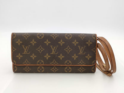 LOUIS VUITTON Monogram Pochette Twin GM M51852 FL1929 Shoulder Bag